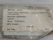 Kepner 2210C-3-5 Insertable Check Valve 1” Outside Diameter