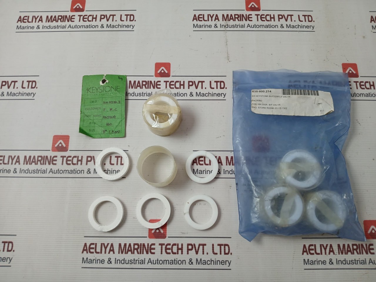 Keystone Packing Butterfly Valve 8” 16K-200A 635-800.214 Set