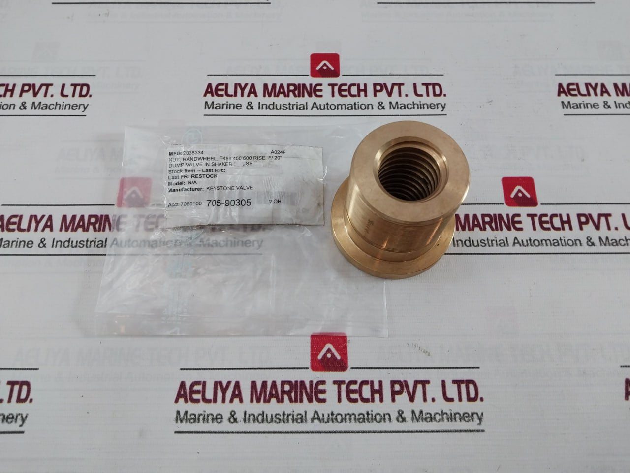 Keystone Valve 2038334 Handwheel Nut For For 20" Dump Valve In Shaker House