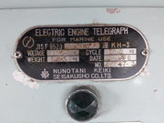 Kh-3 Electric Engine Telegraph 100v 60hz By Nunotani Keiki Seisakusho