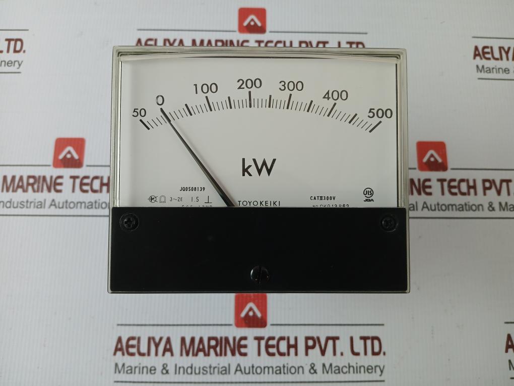 Kilowatt Meter 50-0-500 Kw Part Number Ecf-12nb By Toyo Keiki