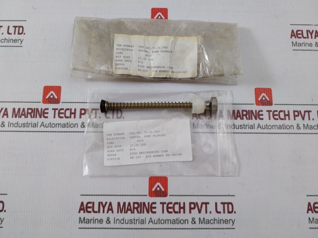 King Engineering 3809 Spring Plunger