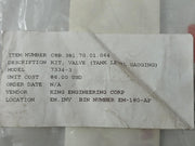 King Engineering 7334-3 Liquid Level Gauging System Valve Replacement Kit