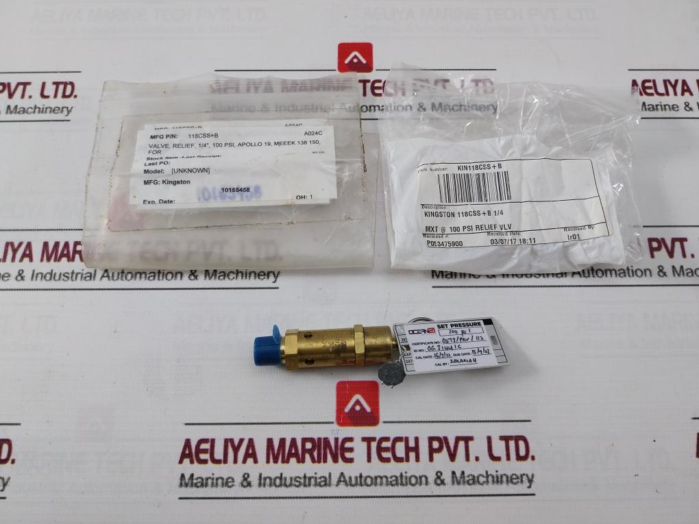 Kingston 112Css-2 Asme Brass Safety Valve 0G15749.2Cl