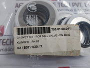 Klinger Dn 40/32 Single Row Deep Groove Gasket Kit For Ball Valve 