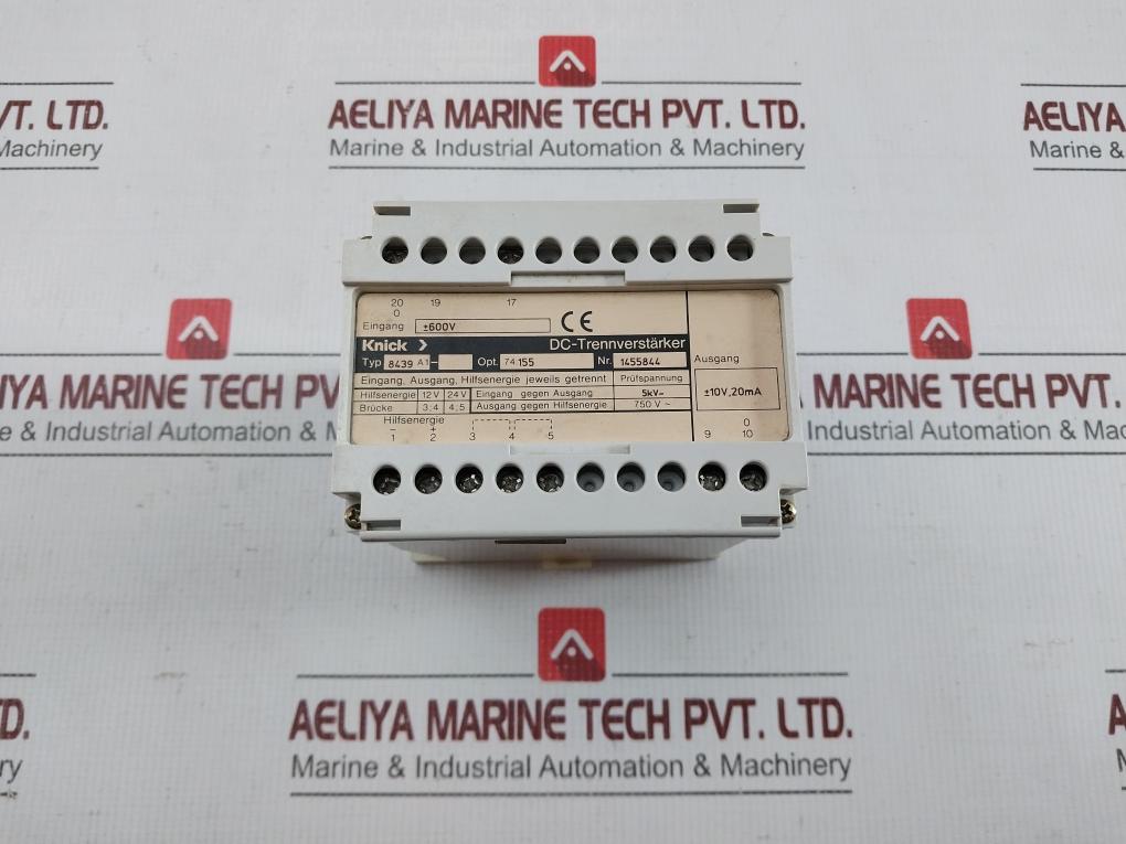 Knick Dc Isolation Amplifier 8439 A1