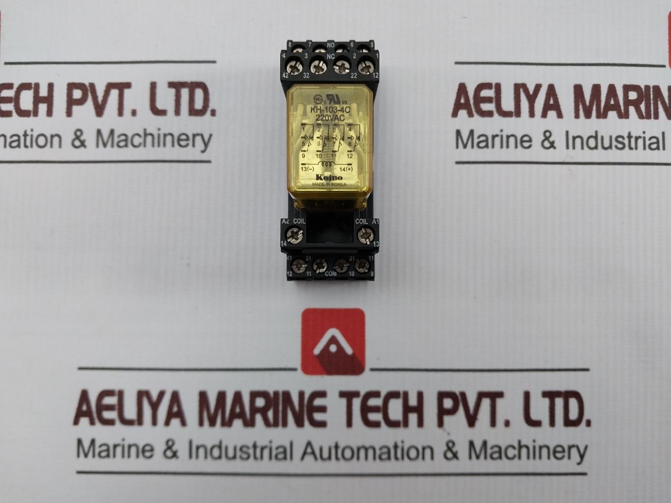 Koino Kh-103-4C Miniature Relay With Base 220Vac