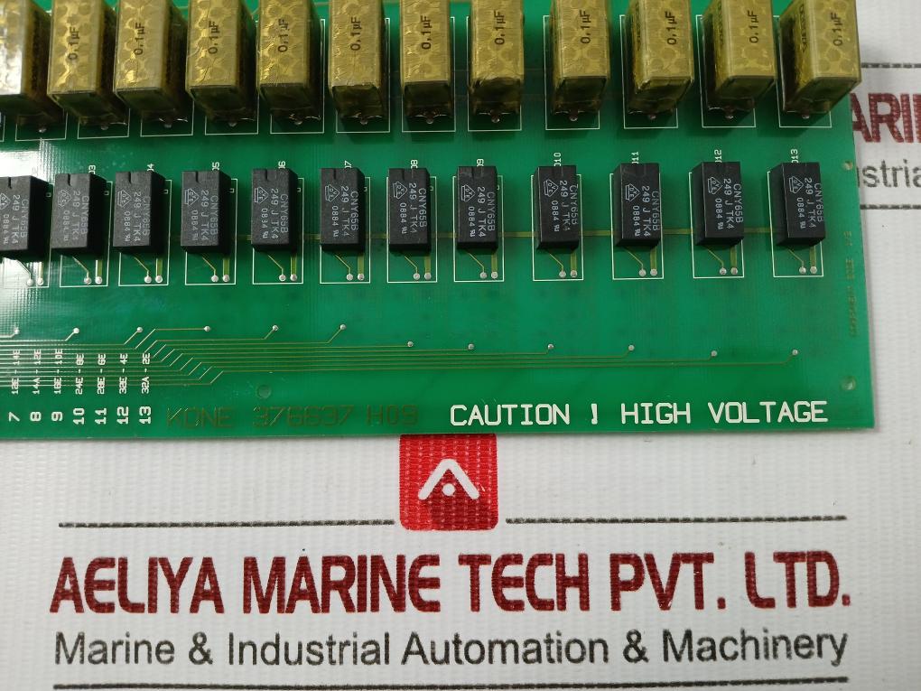 Kone Revision 3.1 Opto-Isolator Digital Input Pcb Module 376637 H09
