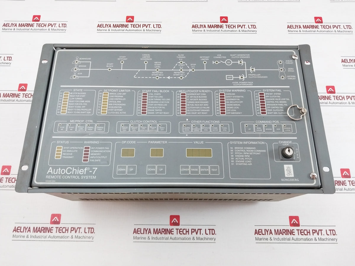 Kongsberg Control Room Unit For Remote Control System 24vdc Ac7 Ecr Autochief 7