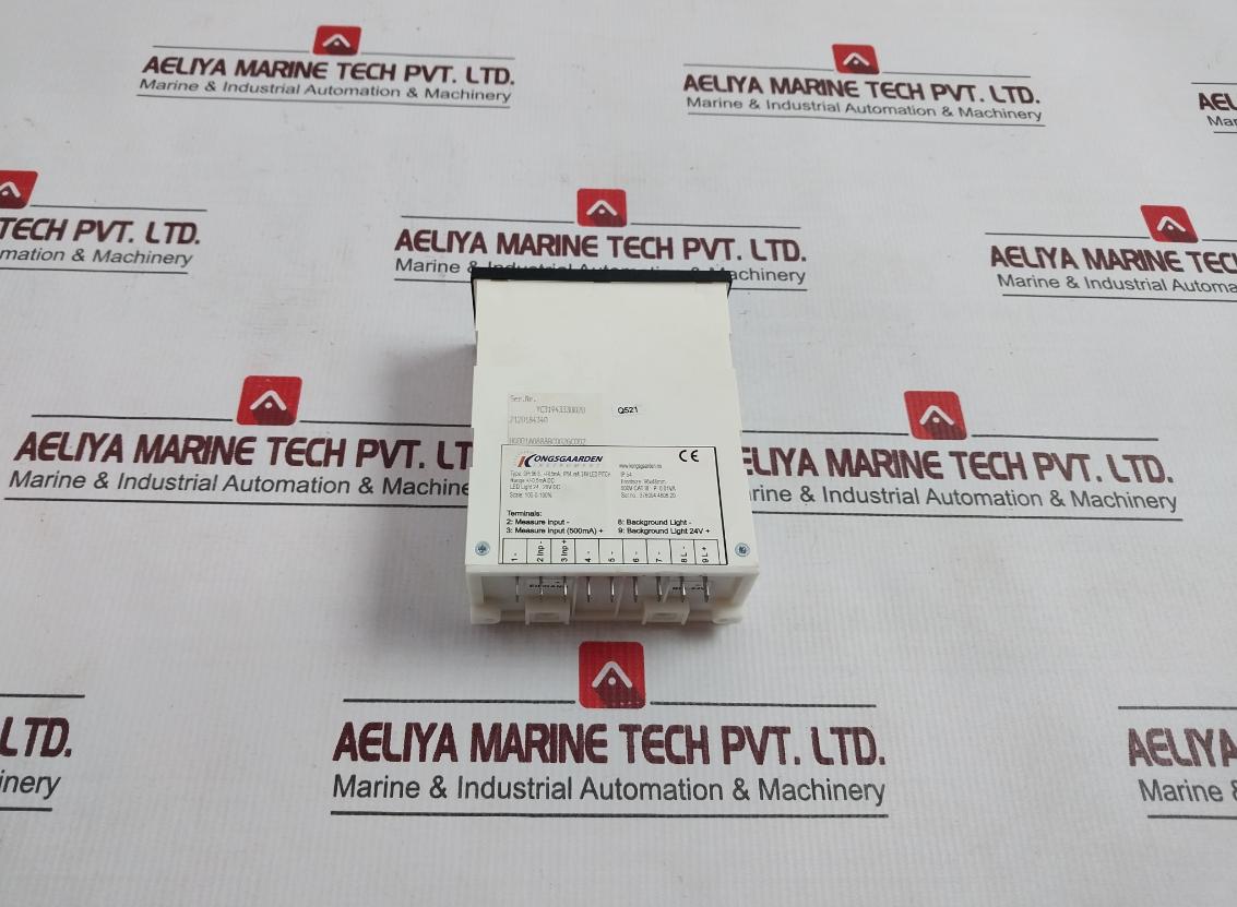 Kongsgaarden Dpr 96 S Analog Panel Meter 100% 0.5Ma Dc 24V Ip54