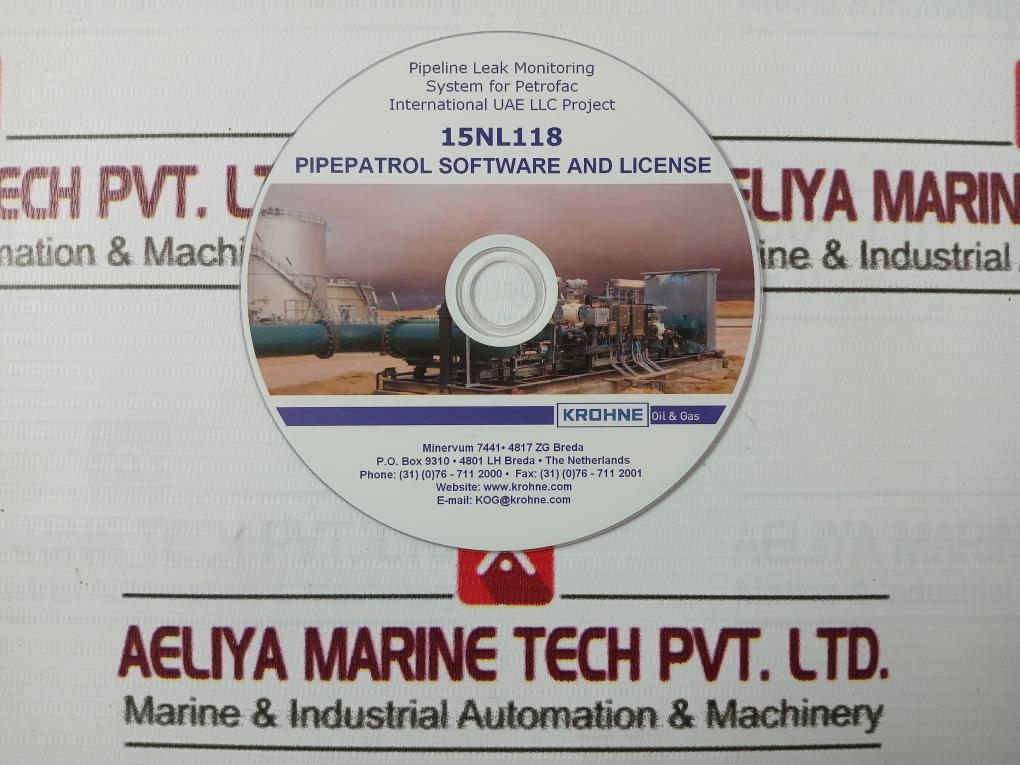 Krohne 15Nl118 Pipepatrol Software And License Cd
