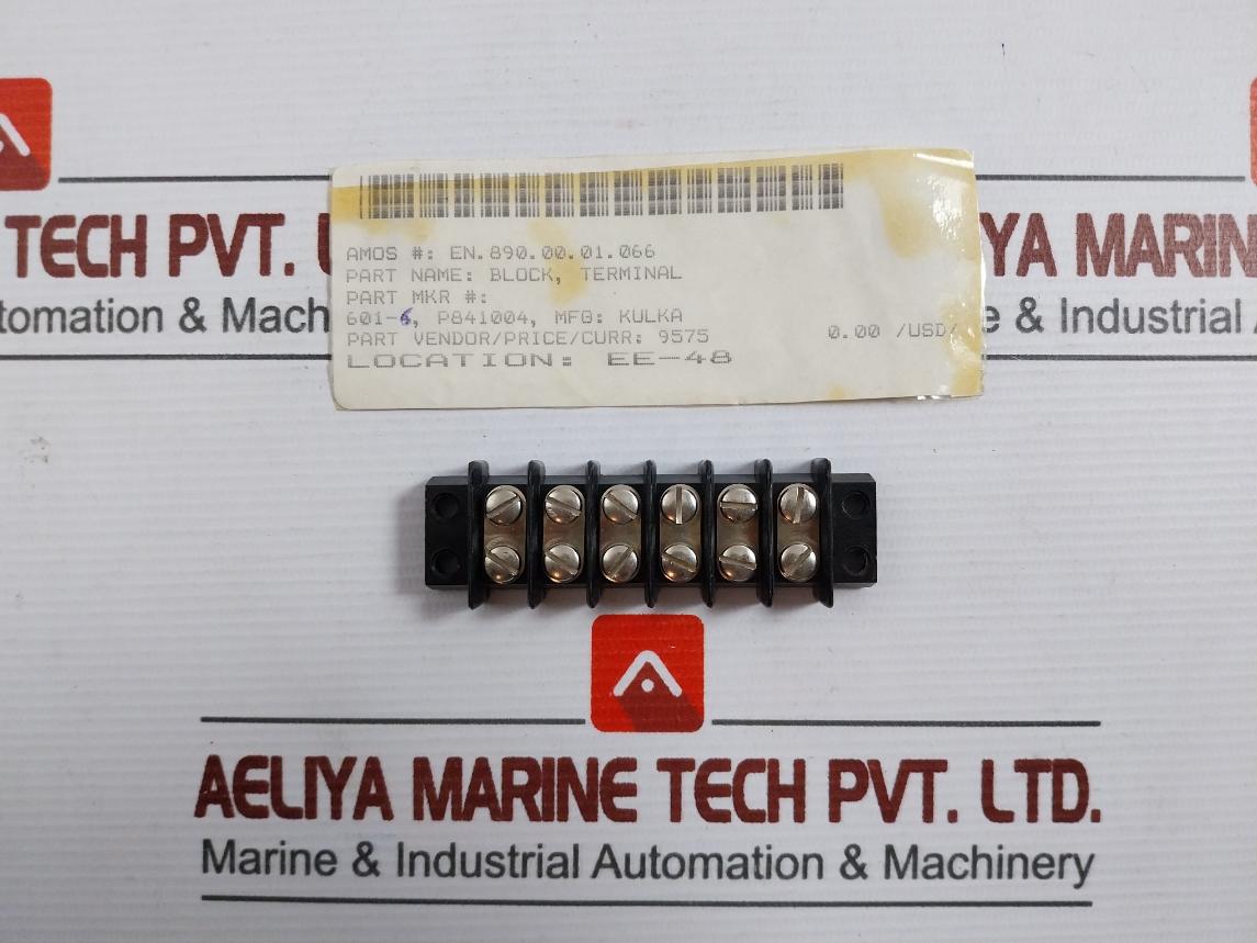 Kulka 601-6 Barrier Terminal Block