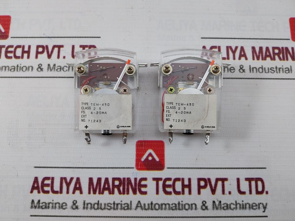 Kuwano Tem-45D Current Meter Edge Wise Ampere 4~20Ma 0-100%