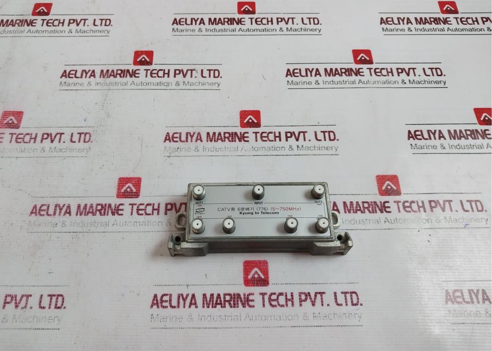 Kyung In Telecom 776 6-distributor Video Splitter, 5~750Mhz