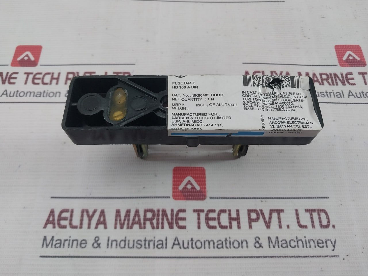Larsen & Toubro Sk90405 Oooo Fuse Base Hb 160 A Din