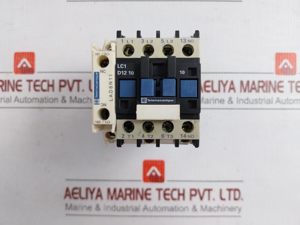 Lc1-d12-10-3-pole-Contactor-600-Vac-25A-Telemecanique-209387-1