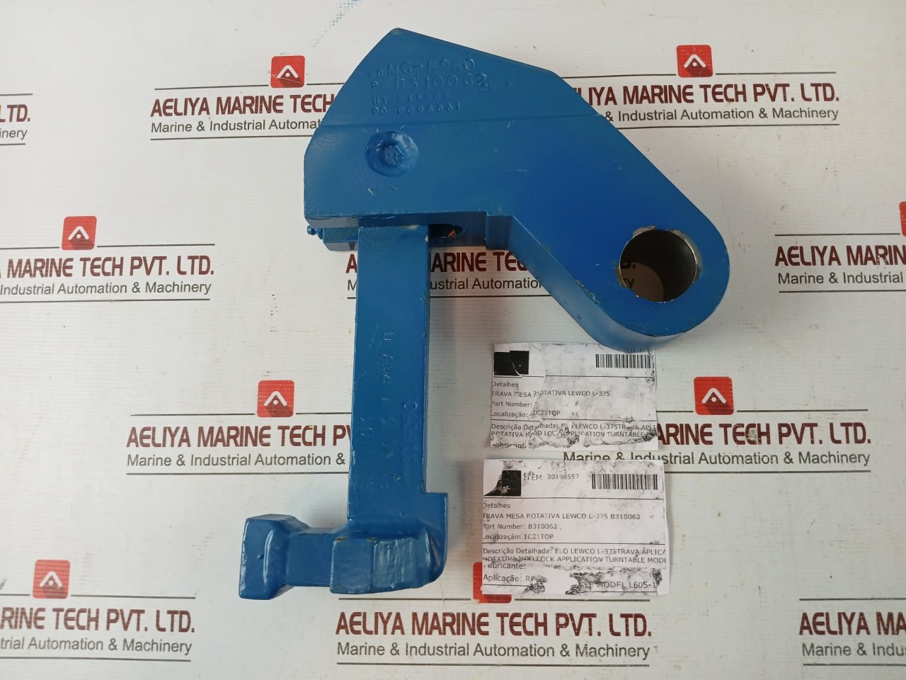 Lewco B310062 Rotary Table Lock L-375 For Turntable Model L605-1, B310061 Rev: 0