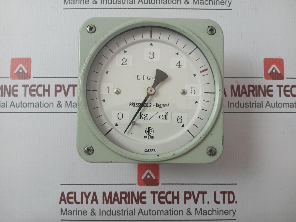 Lig-401 Pressure Gauge 0-6 Kg/Cm2 By Nagano Keiki Seisakusho