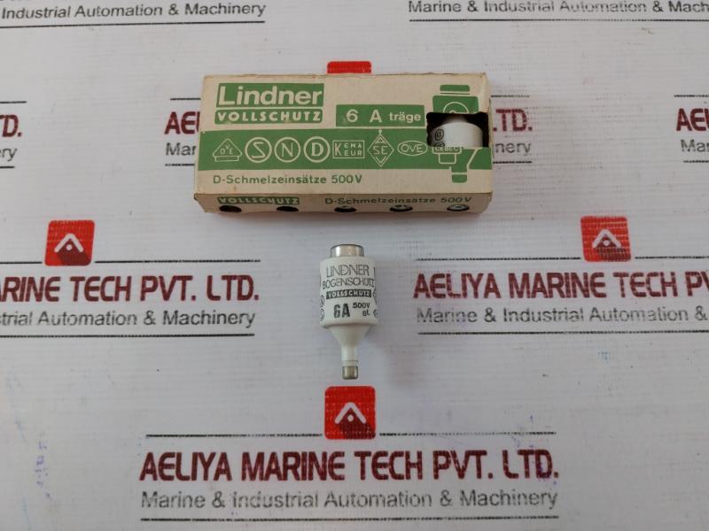 Lindner 6A 500V Full Protection Fuse 6A 500V Gl