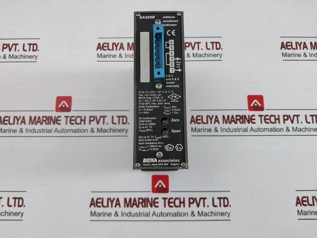 Linear Combined Indicator 0000 To 5500 Psi By Beka Associates Ba326b