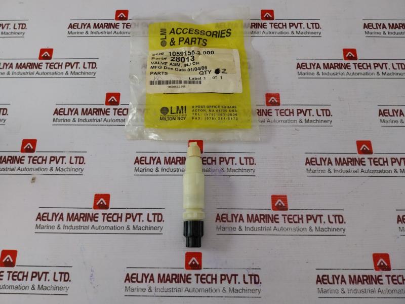 Lmi 28013 Injection Check/Back Pressure Valve