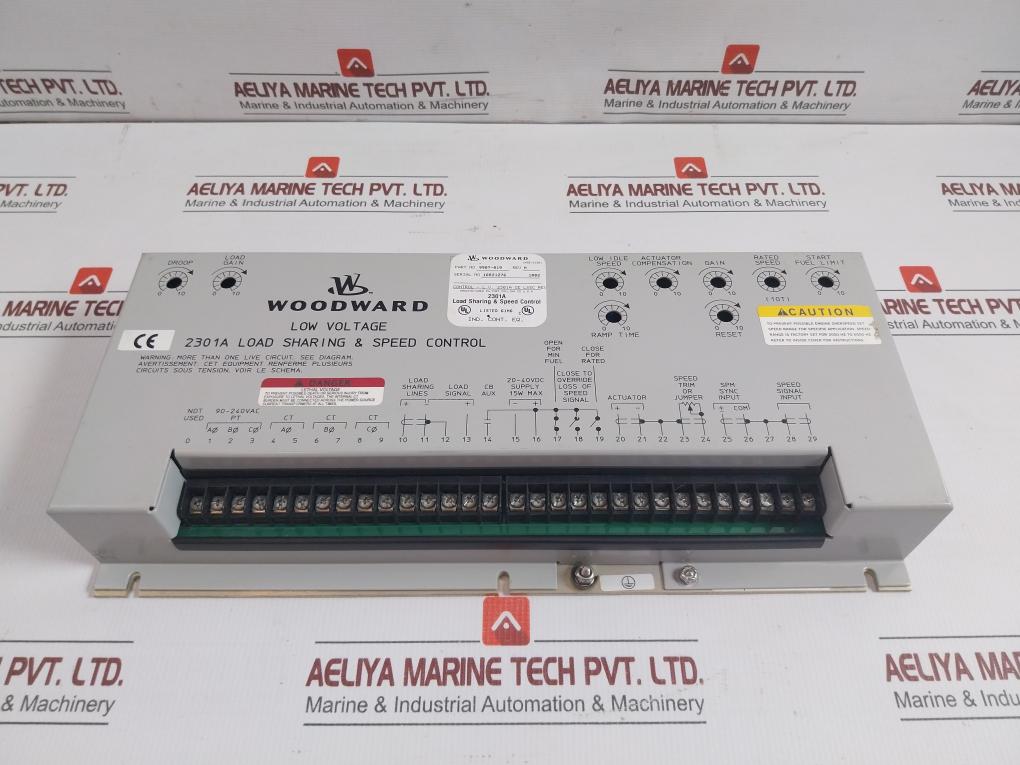 Load Sharing Speed Control Module Low Voltage 2301a 20-40vdc Brand Woodward  9907-019