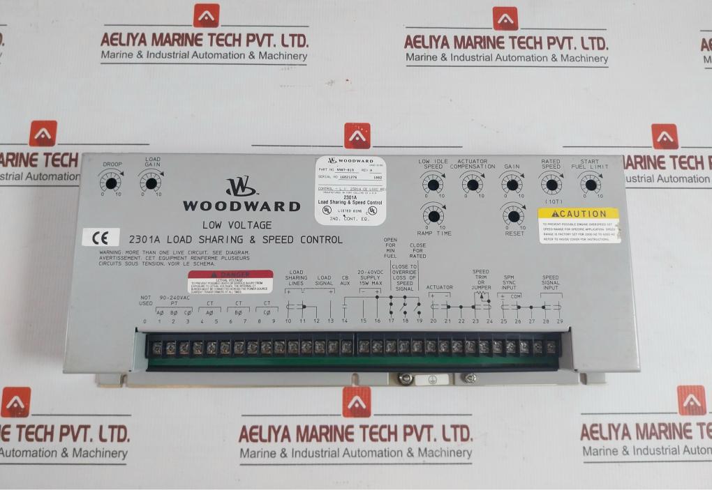 Load Sharing Speed Control Module Low Voltage 2301a 20-40vdc Brand Woodward  9907-019