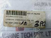 Lohmann 4/0400/5802/0 Intermediate Ring 637.11.10.210
