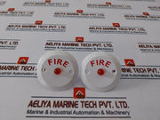 Lot of 10X C Systems CS9902 Fire Alarm Response indicator round plastic