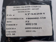 Lot Of 10X Hydril 1900002-118 O-ring Rev F2