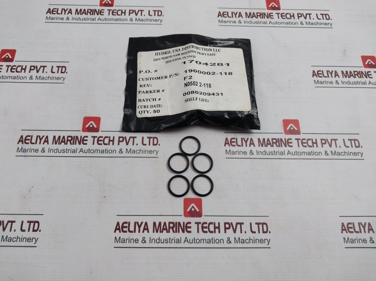 Lot Of 10X Hydril 1900002-118 O-ring Rev F2