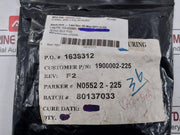 Lot Of 10X Hydril 1900002-225 O-ring, Size 2-225, 90 Duro 7097 748-03721