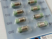 Lot of 10X IDEC IZUMI LFTD-2GPN10 Green LED Bulb