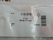 Lot Of 10X Rs 115-578 Polyester Film Capacitor A 305 (10 Packet = 50 Pcs) 0.1Uf