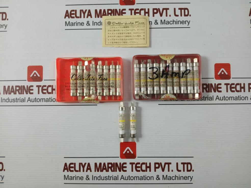 Lot Of 10X Utsunomiya Electric Nc1 Cello-lite Fuse Bc. 20Ka•Ff.1.35