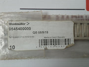 Lot of 10X WEIDMULLER 0545400000 Cross-Connector For Terminal Block QB 58/8/15