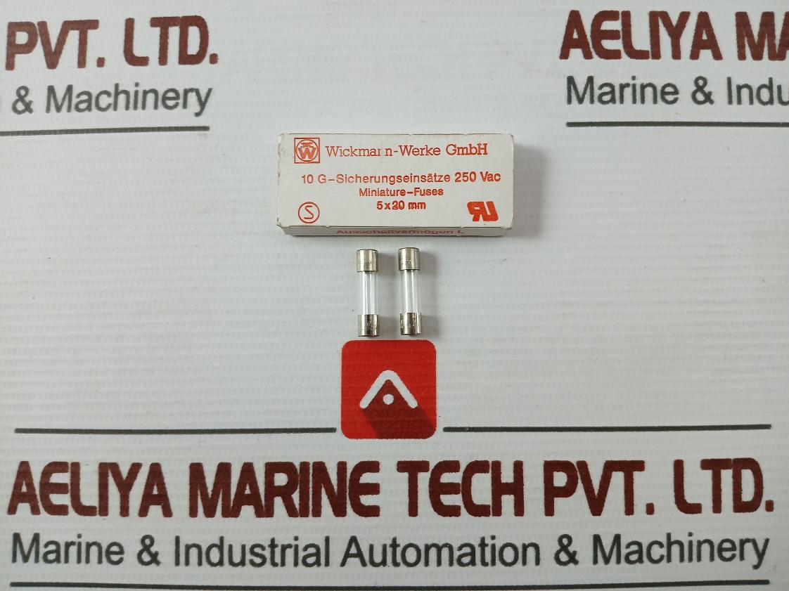 Lot Of 10X Wickmann 5X20 Mm Miniature-fuse 250 Vac 2A F2L250V D5