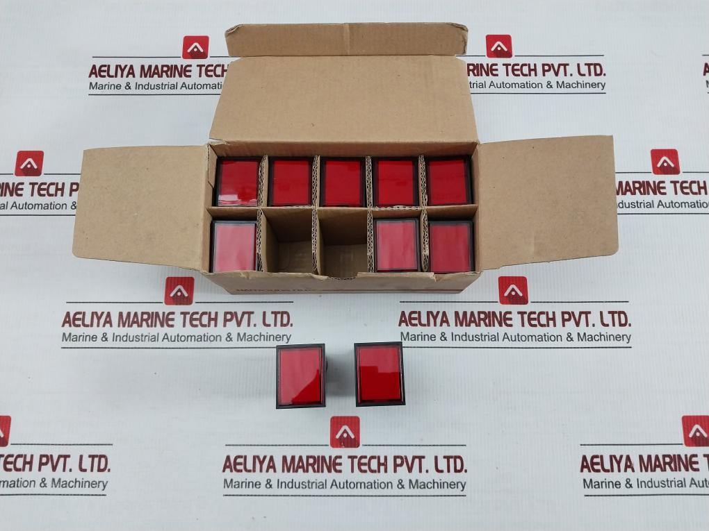 Lot Of 10x Cr40-D0r Rectangular Lamp 12-24v 50/60hz By Hanyoung Nux
