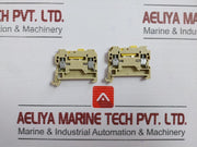 Lot Of 10x Test Disconnect Terminal Block 400v 10a Max Brand Weidmuller Sakr