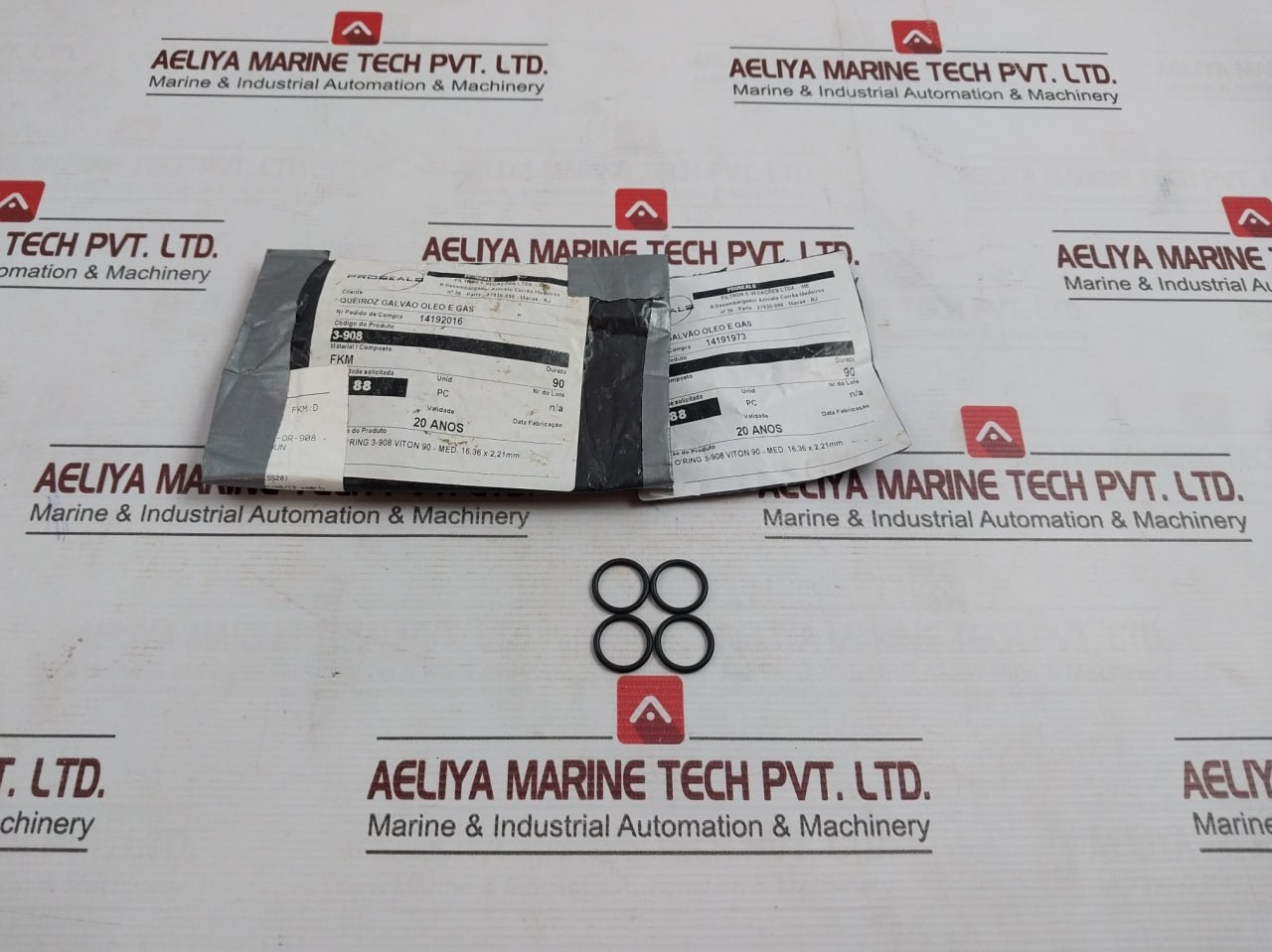 Lot of 11X PROSEALS 3-908 O-Ring 90-MED 16,36 X2,21MM