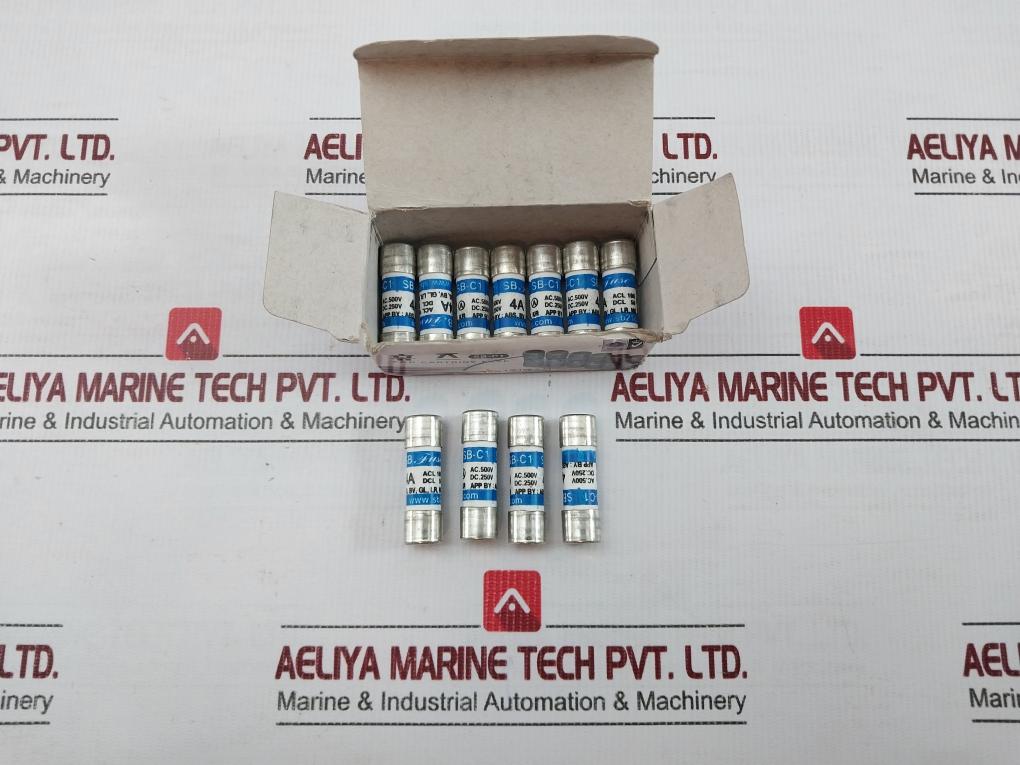 Lot Of 11x Sb-C1 Cylindrical Cartridge Fuse 4a By Sb Fuse