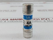 Lot Of 11x Sb-C1 Cylindrical Cartridge Fuse 4a By Sb Fuse