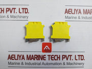 Lot Of 15x Protective Conductor Terminal Block Phoenix Contact Uslkg 10