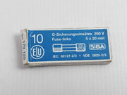 Lot of 17X SIBA 179 120 Glass Fuse 250V
