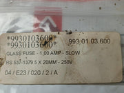 Lot Of 20X Buss T1Al Slow Blow Glass Fuse