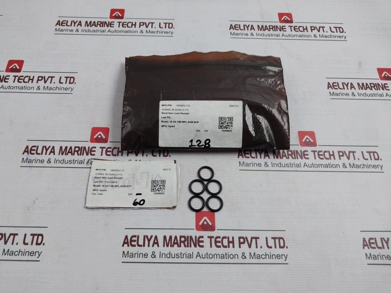 Lot Of 20X Hydril 1900002-113 O-ring 90 Duro 2-113 18 3/4" 15M Mpl Ram Bop