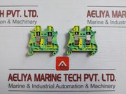 Lot Of 21x Protective Conductor Terminal Block Phoenix Contact Ut 10-Pe