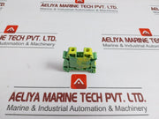 Lot Of 21x Protective Conductor Terminal Block Phoenix Contact Ut 10-Pe