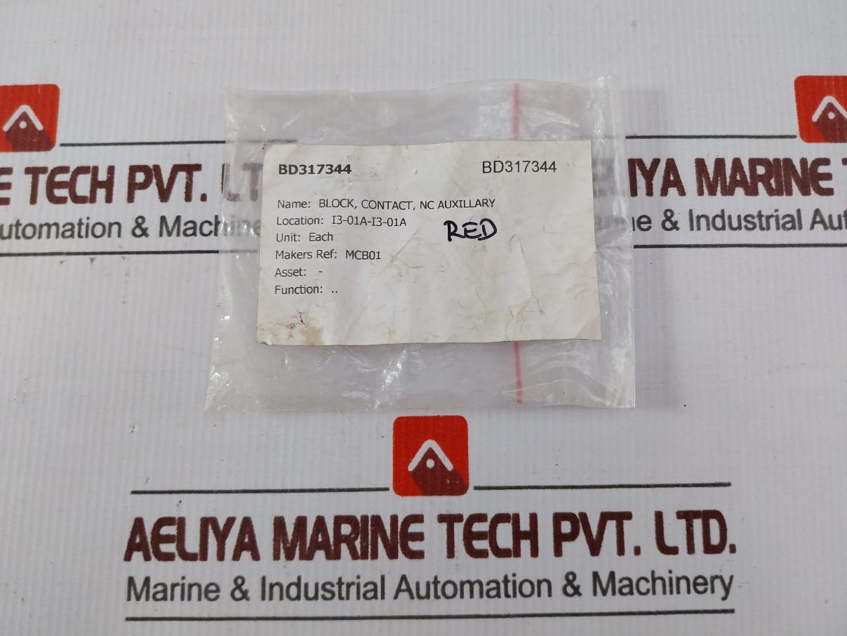Lot Of 2X Abb Mcb-01 Nc Auxiliary Contact Block 400V 4A