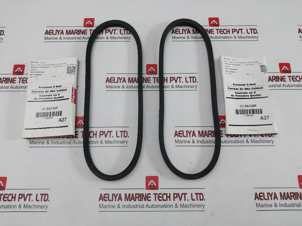 Lot Of 2X Classical V-belt For Cage Fan 6A139 Hj 2 Brand IN Dayton